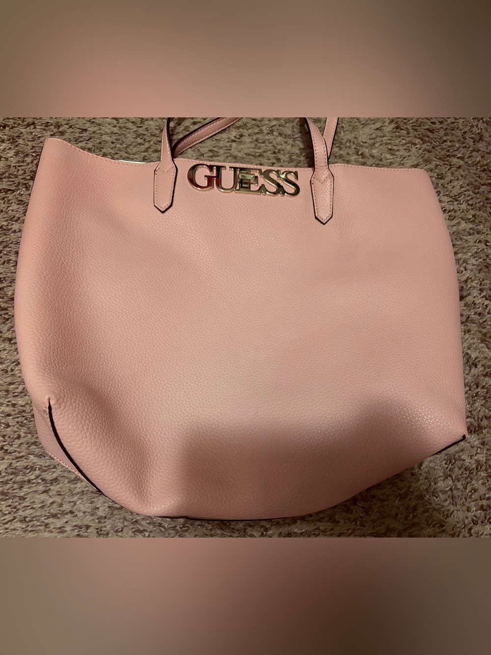 GUESS Blush Pink Logo Tote